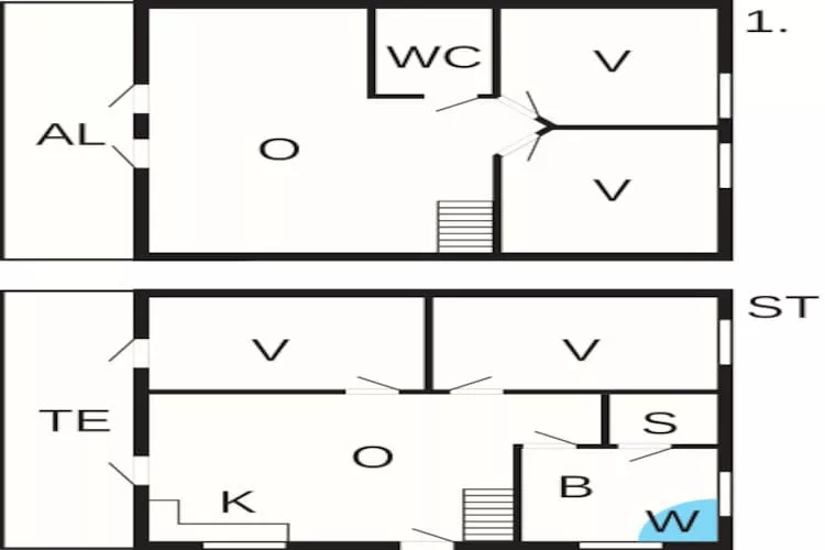 2 levels, 8 persons-Grundriss