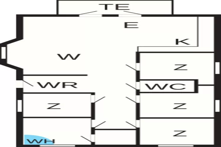 1 level, 8 persons-Floor plan