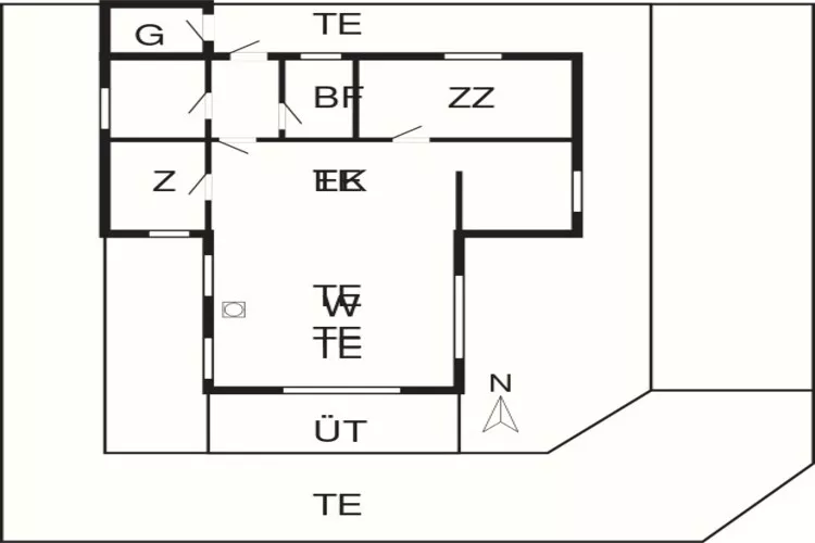6 person holiday home in Dronningmølle-By Traum-Floor plan