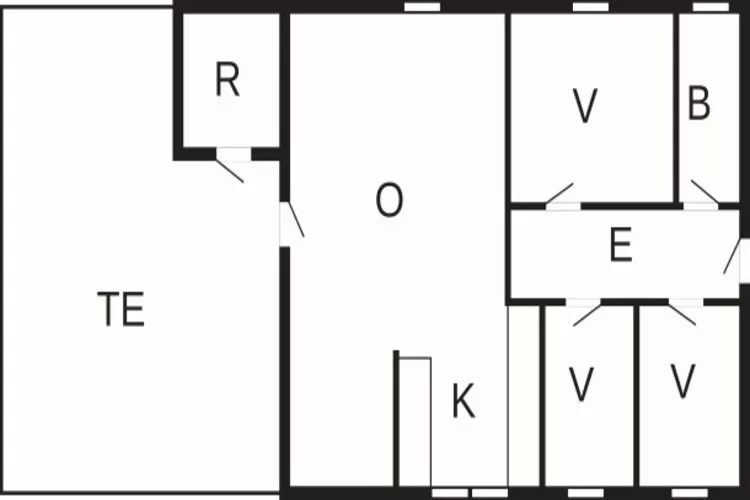 6 person holiday home in Toftlund-By Traum-Floor plan