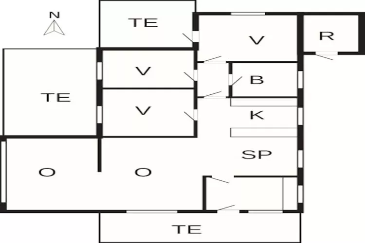 8 person holiday home in Blokhus-Floor plan