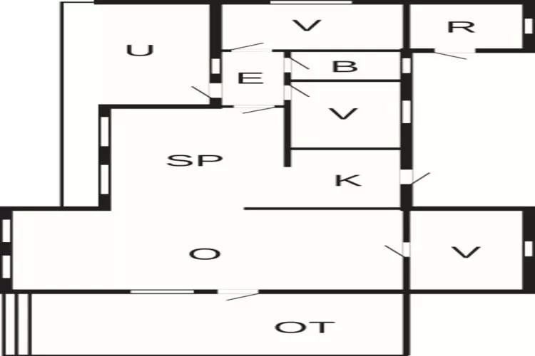 Maison de vacances pour 6 a Sjællands Odde-Plan