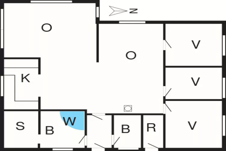 6 person holiday home in Millinge-Floor plan