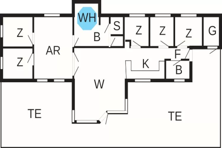 14 person holiday home in Rødby-By Traum-Floor plan