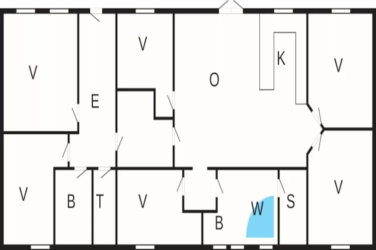 12 person holiday home in Hojslev-By Traum-Floor plan