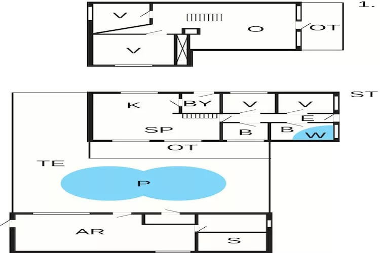 8 Personen Ferienhaus in Højslev-By Traum-Grundriss