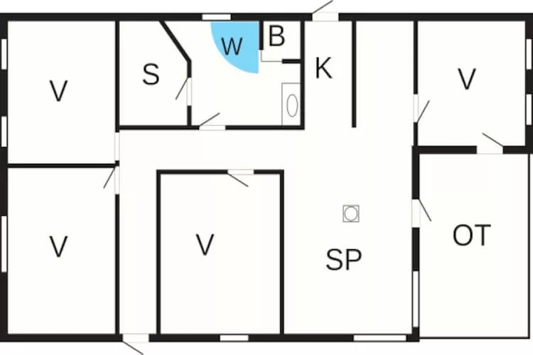 8 person holiday home in Ålbæk-By Traum-Floor plan