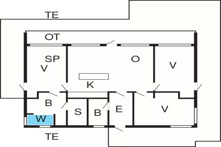 8 person holiday home in Brovst-By Traum-Floor plan