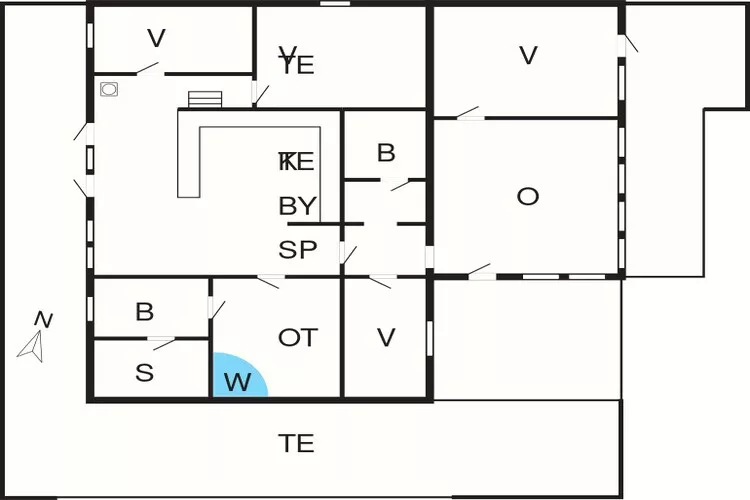 10 person holiday home in Harboøre-By Traum-Floor plan