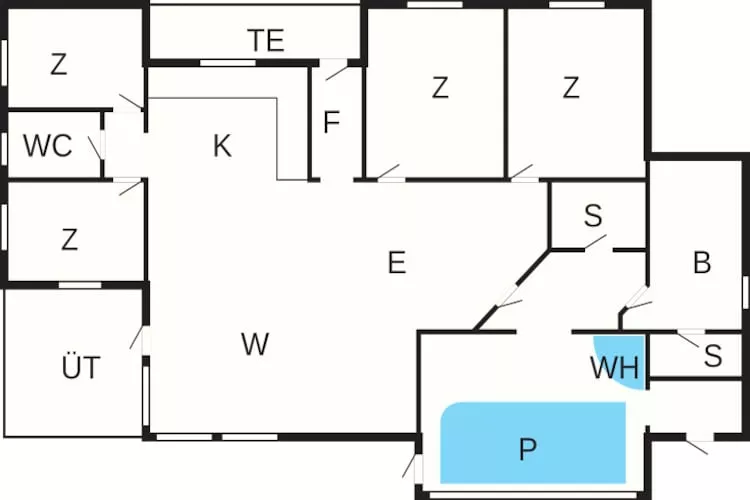 Luxury Pool House near Beach - By Traum Ferienwohnungen-Floor plan