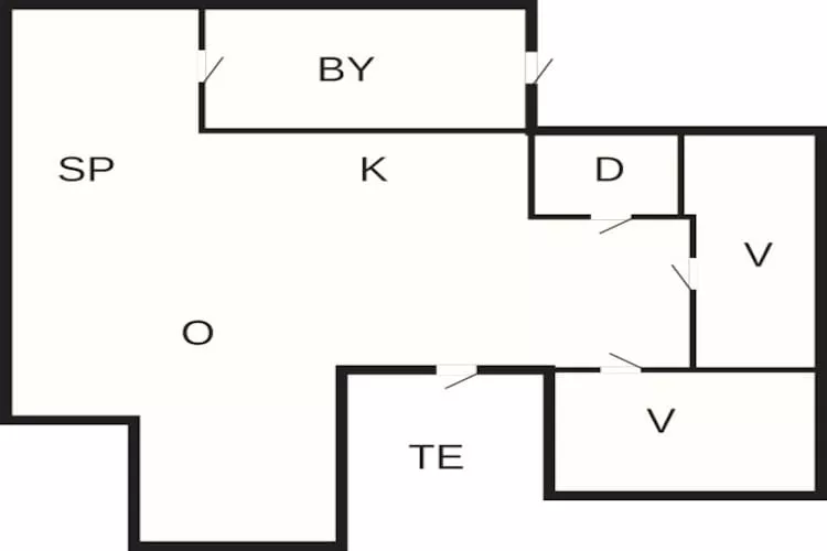 5 person holiday home in Jægerspris-By Traum-Floor plan