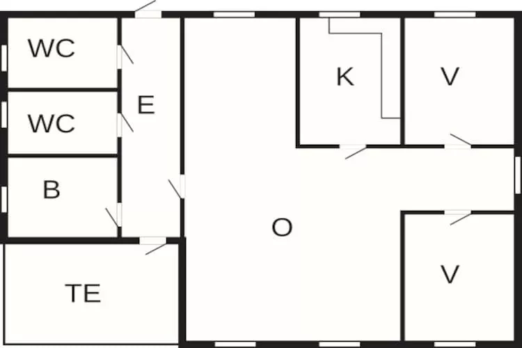 4 person holiday home in Lauvstad-By Traum-Floor plan