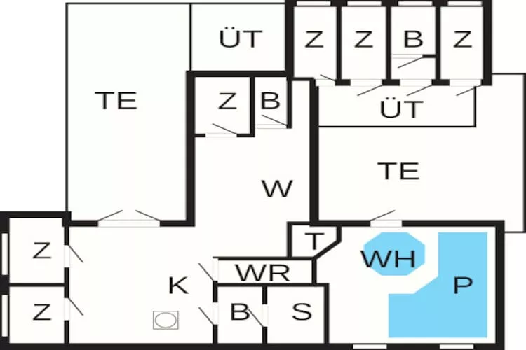 18 person holiday home in Rømø-By Traum-Floor plan