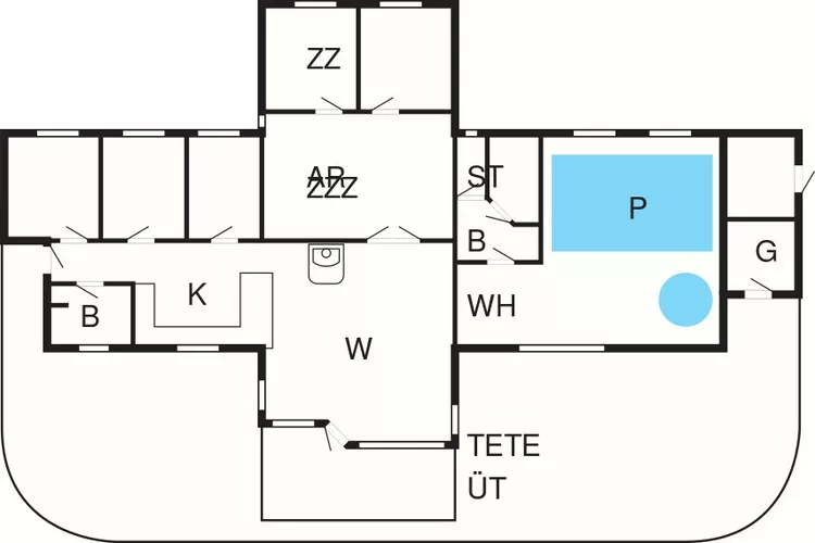 Luxury Pool Retreat - By Traum Ferienwohnungen-Floor plan