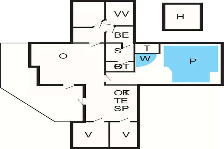 10 person holiday home in Væggerløse-By Traum-Floor plan