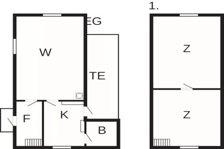 Maison de vacances pour 4 a SKRUV-By Traum-Plan
