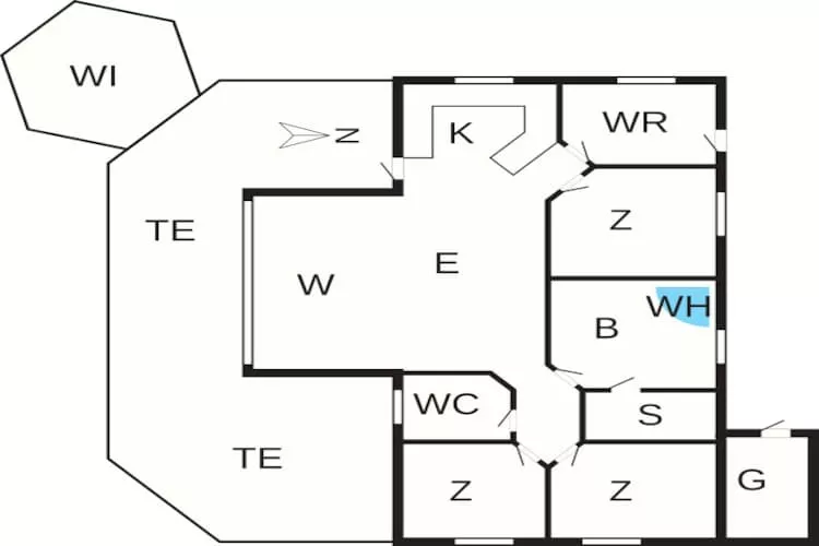 8 person holiday home in Sæby-By Traum-Floor plan