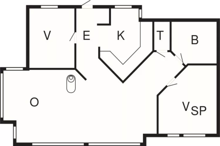 4 person holiday home in Vinderup-By Traum-Floor plan