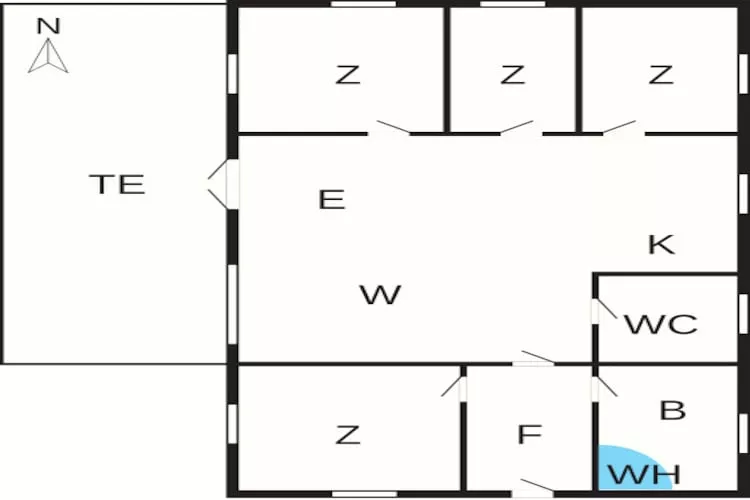 10 person holiday home in Frøstrup-By Traum-Floor plan
