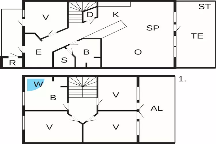 5 room,Strandhouse,Non smoking-Floor plan