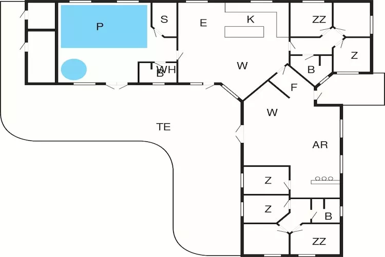 Luxury Pool Retreat in Kegnaes - By Traum Ferienwohnungen-Floor plan