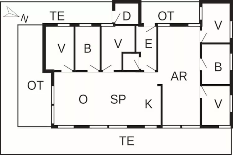 8 person holiday home in Sjølund-By Traum-Floor plan