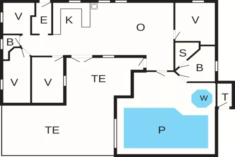 8 person holiday home in Blåvand-Floor plan