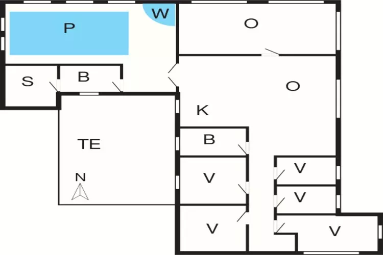 Maison de vacances pour 10 a Vestervig-By Traum-Plan d'étage