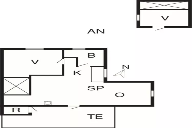 4 person holiday home in Jerup-By Traum-Floor plan