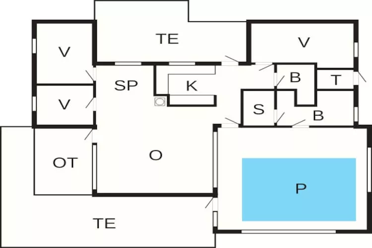 10 person holiday home in Bindslev-By Traum-Floor plan