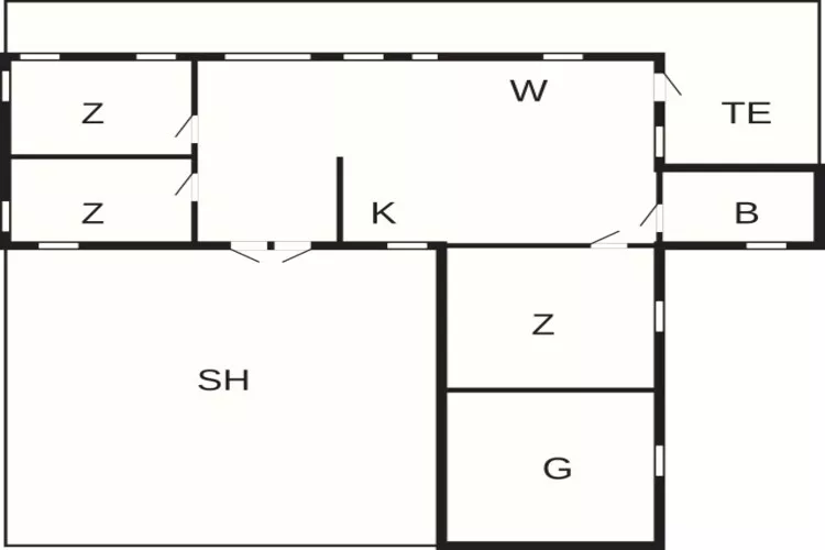 7 person holiday home in Løkken-By Traum-Floor plan