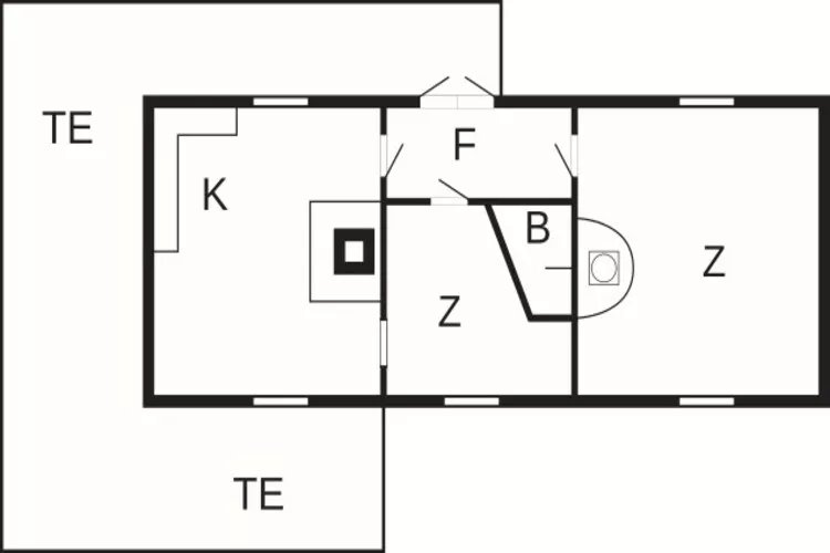 Maison de vacances pour 6 a HOVA-By Traum-Plan