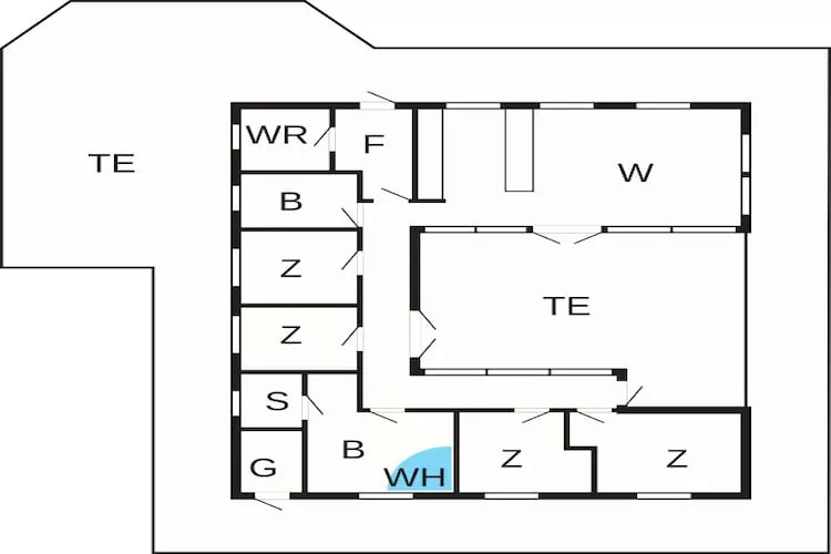 8 person holiday home in Hirtshals-By Traum-Floor plan