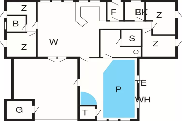 10 person holiday home in Ulfborg-By Traum-Floor plan