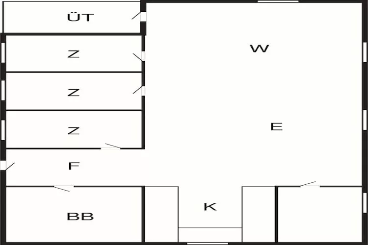 4 person holiday home in Børkop-By Traum-Floor plan