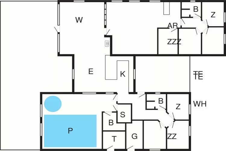 Villa de luxe avec piscine a Lohals -- By Traum Ferienwohnungen-Plan d'étage