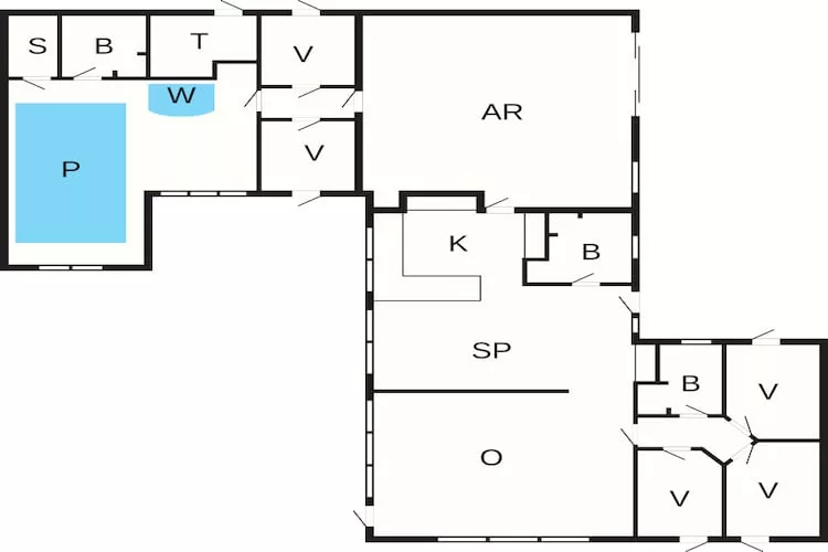 18 person holiday home in Løkken-By Traum-Floor plan