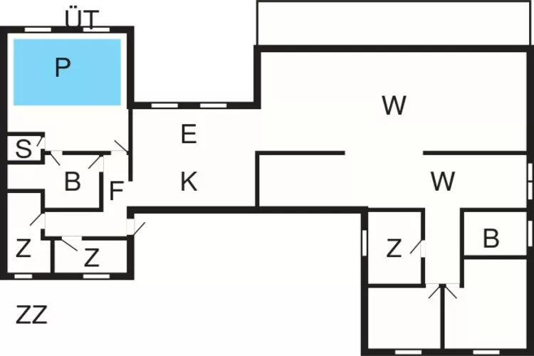 Luxury Beach House with Pool-Floor plan