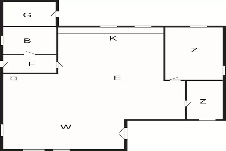 4 Personen Ferienhaus in Ans By-By Traum-Grundriss