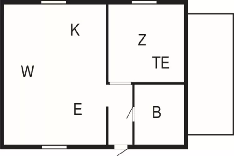 4 Personen Ferienhaus in HOVA-By Traum-Grundriss