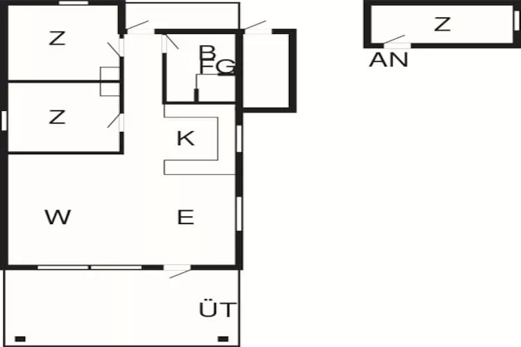 6 person holiday home in Skibby-By Traum-Floor plan