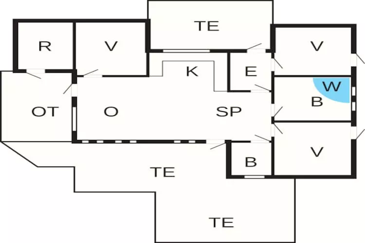 6 person holiday home in Hirtshals-By Traum-Floor plan