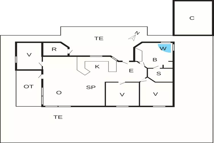 Havre isolé a Thorup -- By Traum Ferienwohnungen-Plan