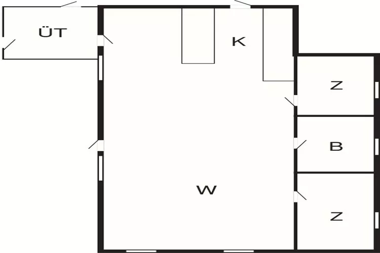 4 person holiday home in Fårvang-By Traum-Floor plan