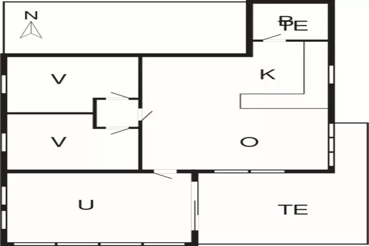 4 person holiday home in Ålbæk-Floor plan