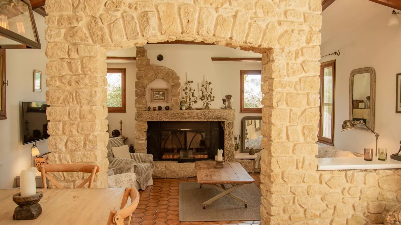 Le Mas Romarin-Living room