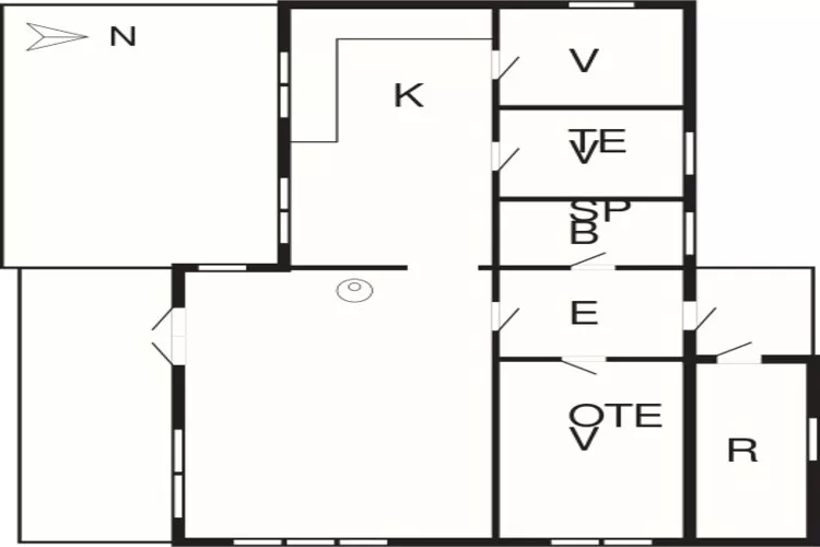 5 person holiday home in Strandby-By Traum-Floor plan