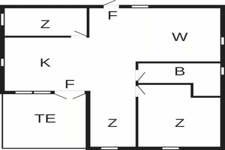 6 Personen Ferienhaus in HÄSTVEDA-By Traum-Grundriss
