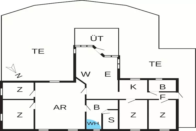 10 person holiday home in Væggerløse-By Traum-Floor plan