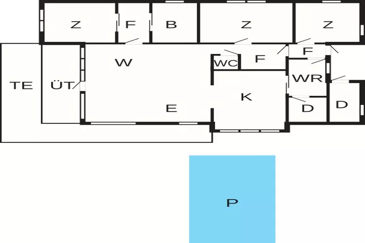 6 person holiday home in SANDANE-By Traum-Floor plan